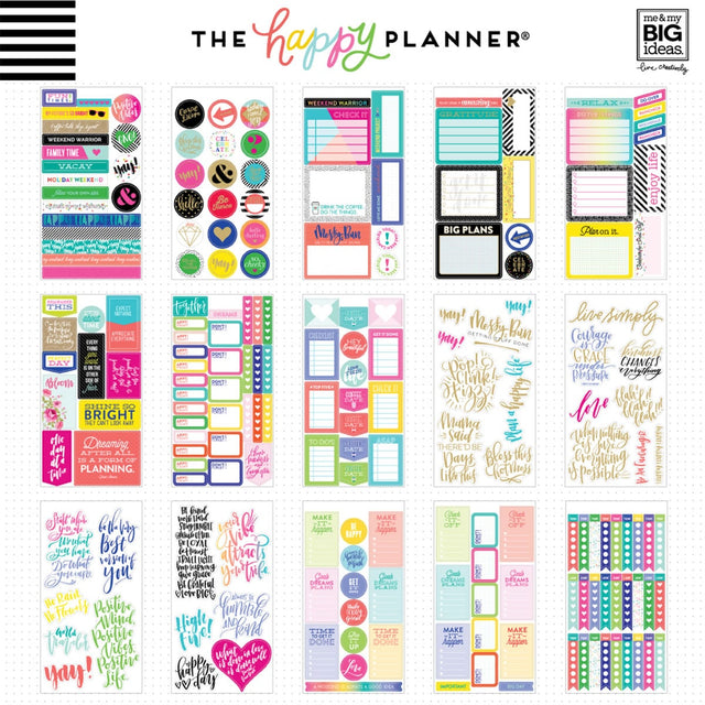 Happy Planner Classic Quotes Stickers Value Pack