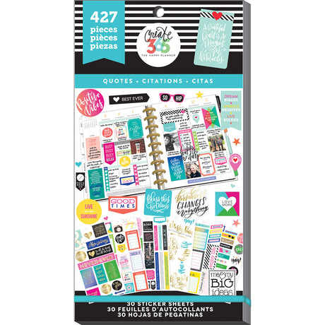 PPSV-08-2048-Happy Planner-Classic-Quotes Stickers Value Pack