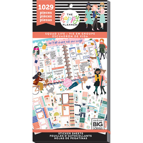 PPSV-112-3048-Happy Planner-Classic-Squad Life Stickers Value Pack
