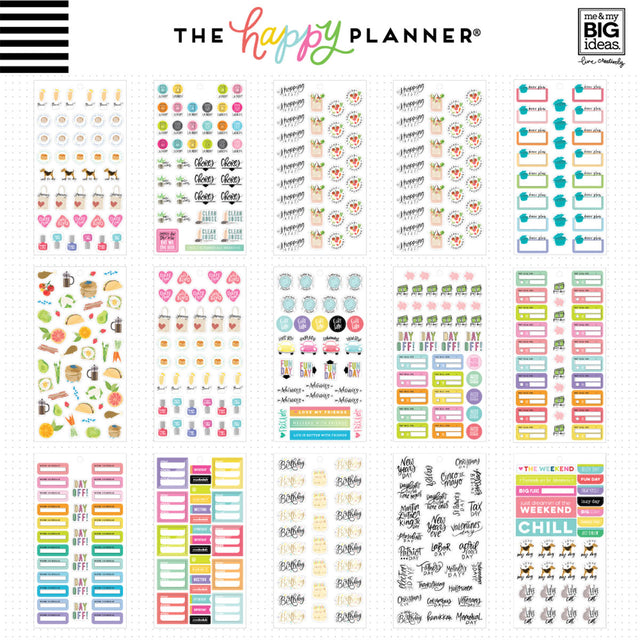 Happy Planner Classic Planner Essentials Stickers Value Pack