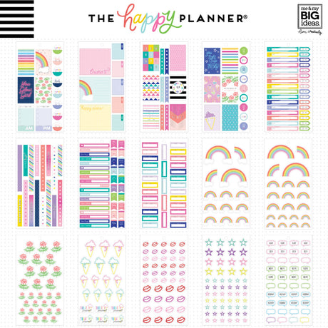 Happy Planner Classic Neon Lights Stickers Value Pack