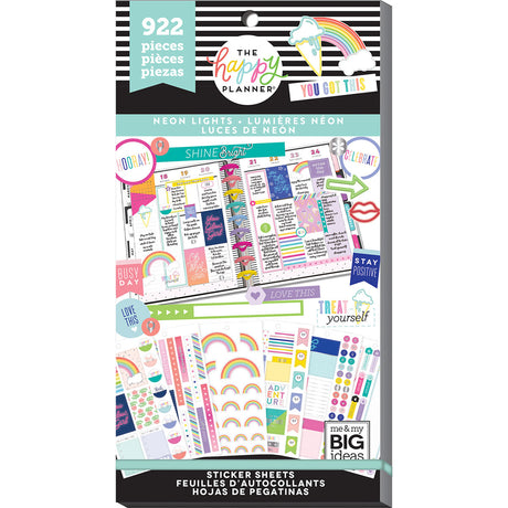 PPSV-118-3048-Happy Planner-Classic-Neon Lights Stickers Value Pack