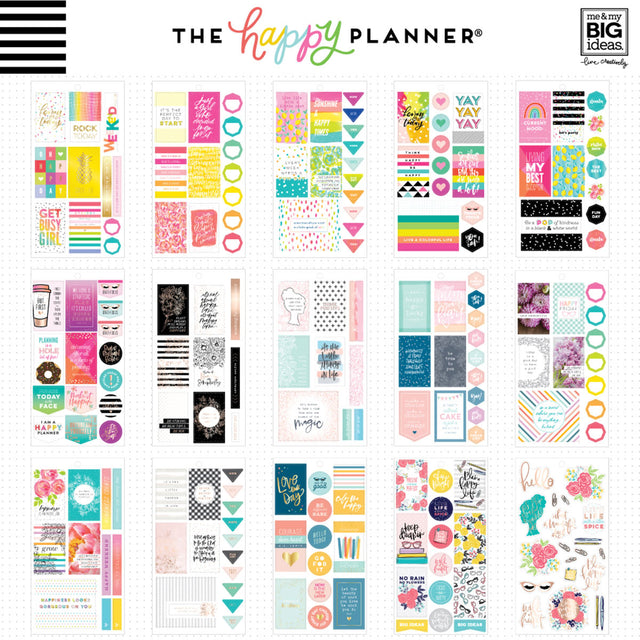 Happy Planner Classic Happy Quotes Stickers Value Pack