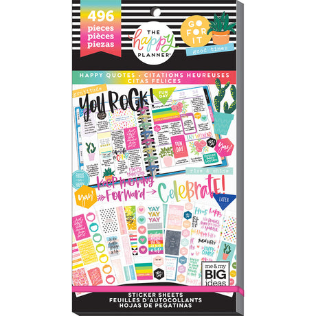 PPSV-119-3048-Happy Planner-Classic-Happy Quotes Stickers Value Pack