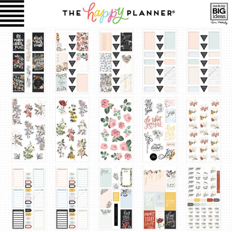 Happy Planner Classic Vintage Botanical Stickers Value Pack