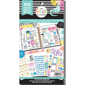 PPSV-132-3048-Happy Planner-Classic-Pastel Tropics Stickers Value Pack
