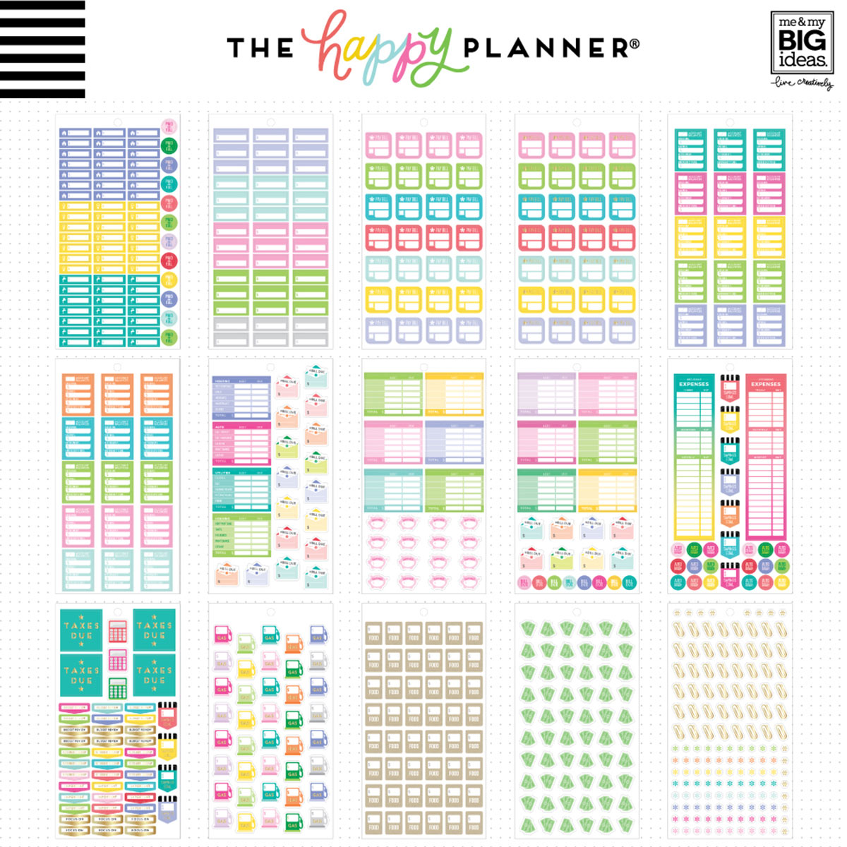 Happy Planner Mini Budget Stickers Value Packs