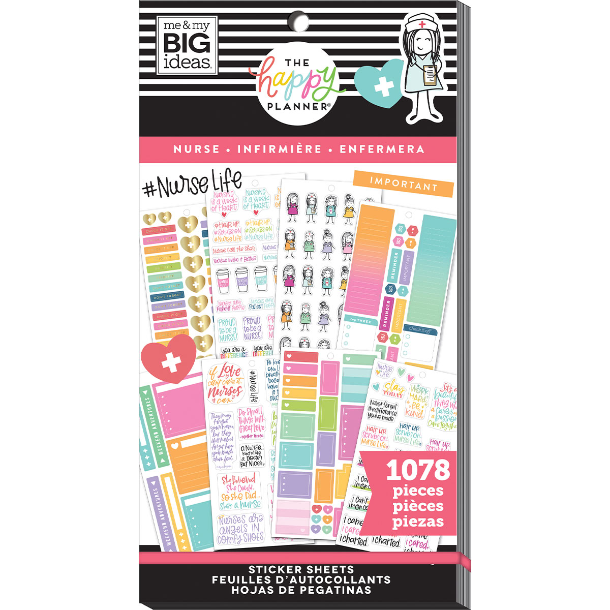 PPSV-143-3048-Happy Planner-Classic-Nurse Stickers Value Pack