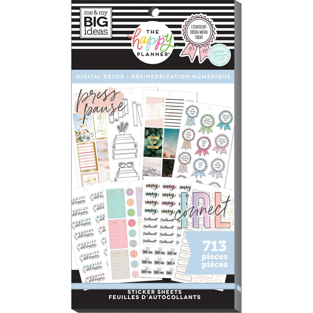 PPSV-171-3048-Happy Planner-Classic-Digital Detox Stickers Value Pack