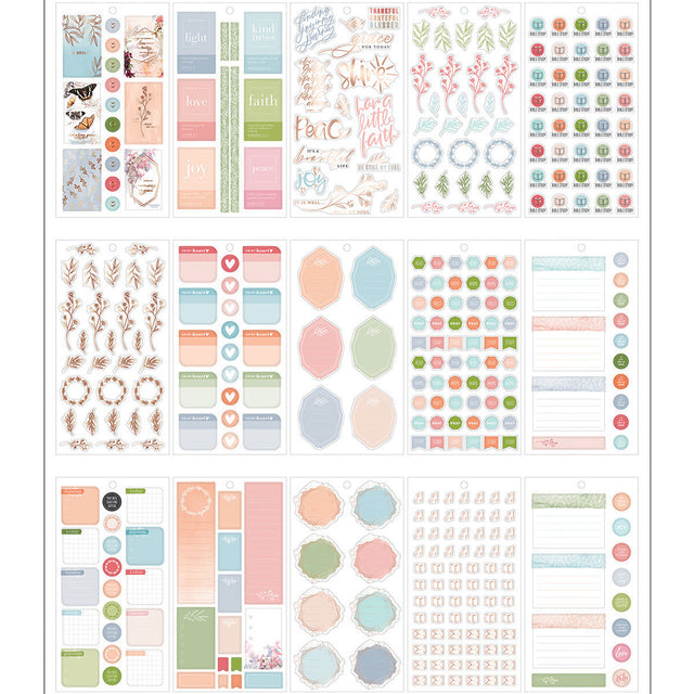 Happy Planner Classic Faith Be Still Stickers Value Pack