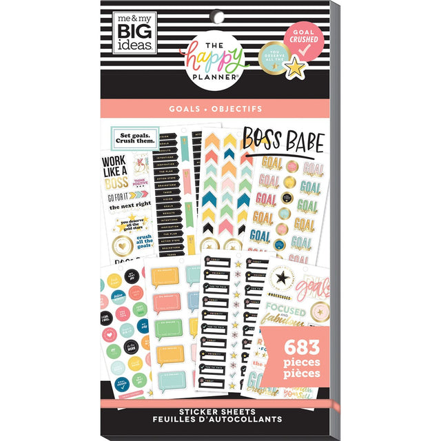 PPSV-176-3048-Happy Planner-Classic-Goals Stickers Value Pack