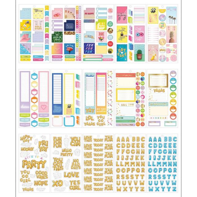 Happy Planner Classic Life is a Party Stickers Value Pack