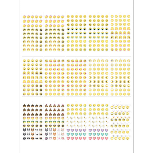 Happy Planner Classic Emoji Social Talk Stickers Value Pack