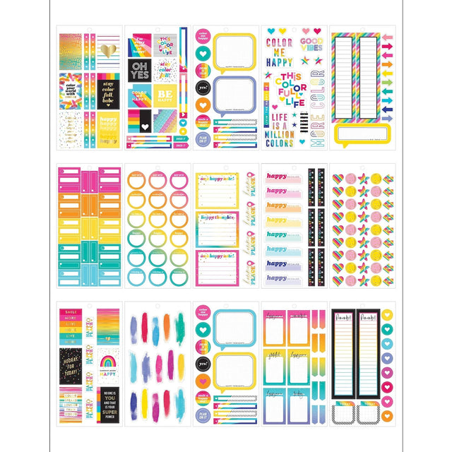 Happy Planner Classic Colour Me Happy Stickers Value Pack