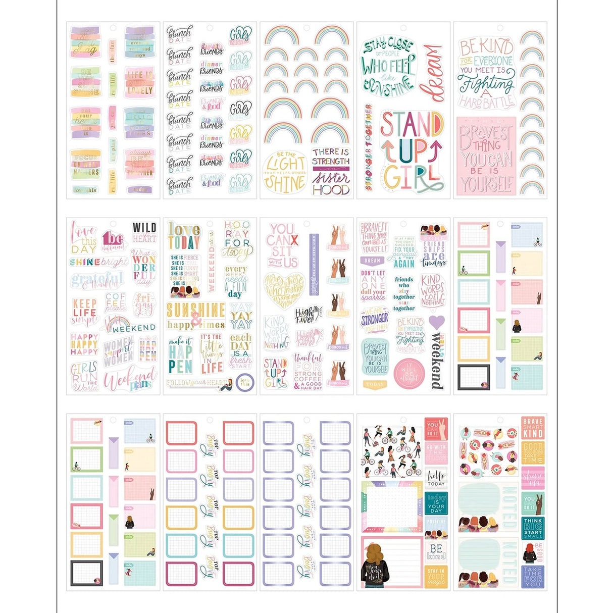 Happy Planner Classic Stronger Together Stickers Value Pack