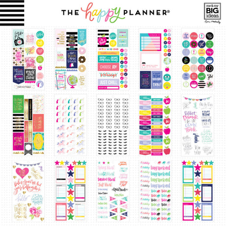 Happy Planner Classic Sweet Life Student Stickers Value Pack