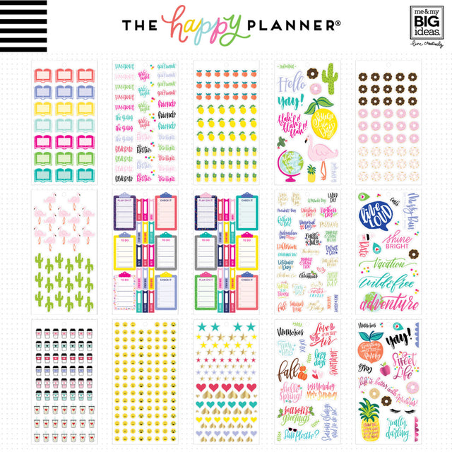 Happy Planner Classic Sweet Life Student Stickers Value Pack