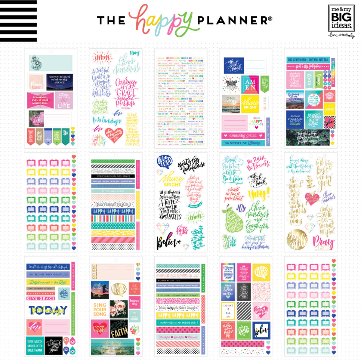 Happy Planner Mini Faith Stickers Value Pack