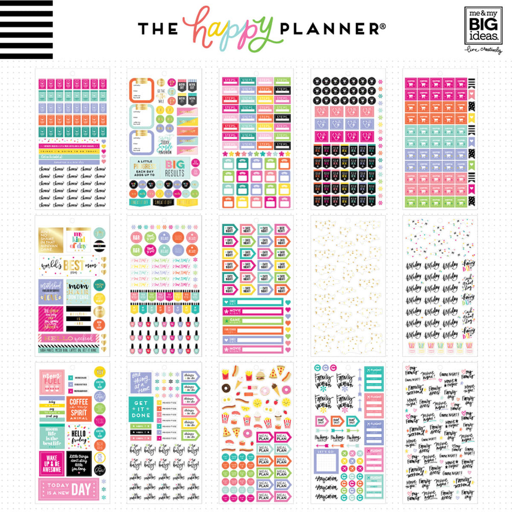 Happy Planner Mini Mum Job Stickers Value Pack