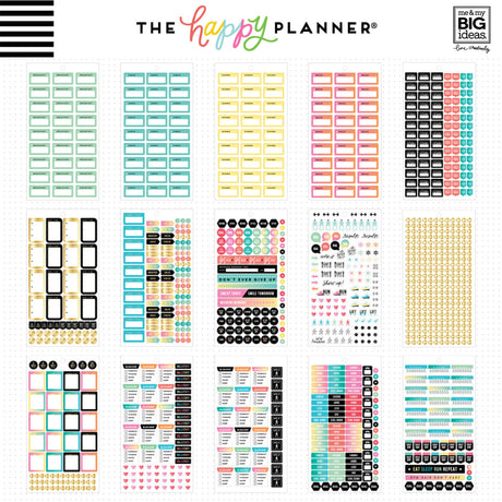 Happy Planner Mini Work it Out Stickers Value Pack