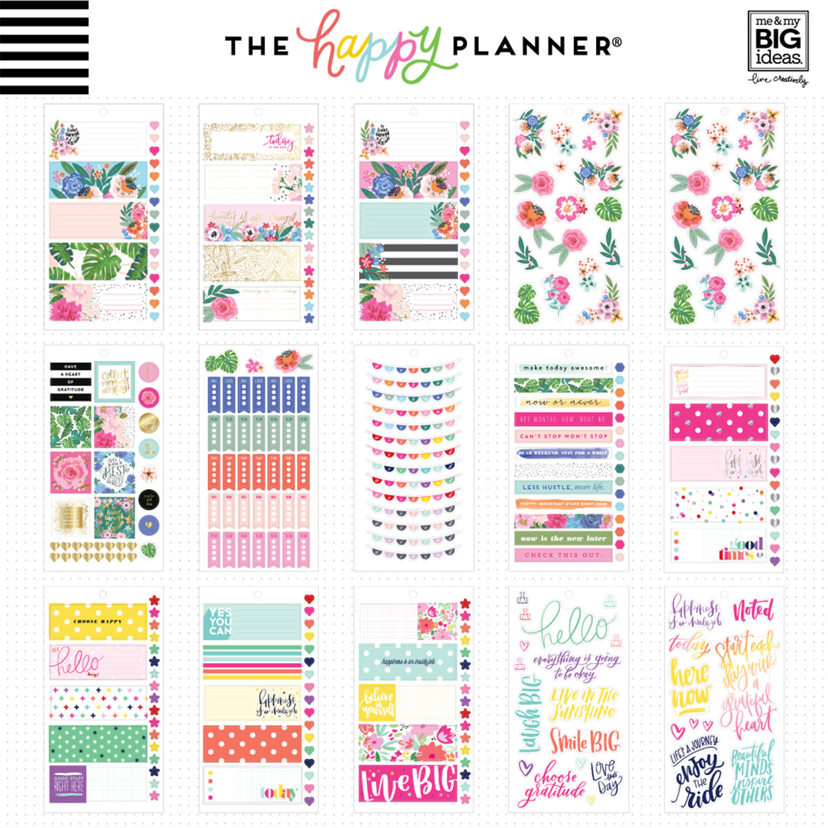 Happy Planner Mini Choose Happy Stickers Value Pack