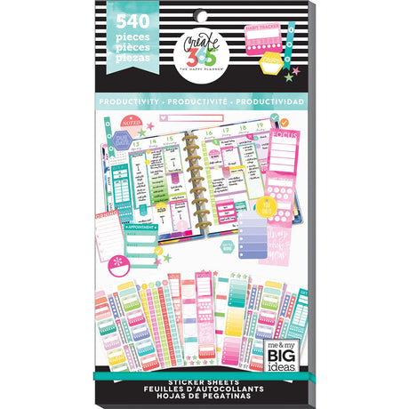 PPSV-53-3048-Happy Planner-Classic-Productivity Fill In Stickers Value Pack