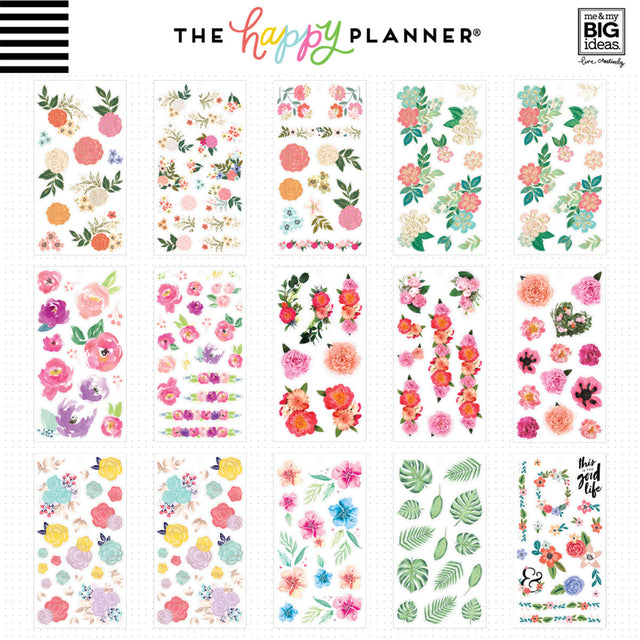 Happy Planner Classic Romantic Florals Stickers Value Pack