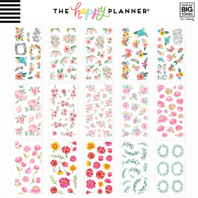 Happy Planner Classic Romantic Florals Stickers Value Pack