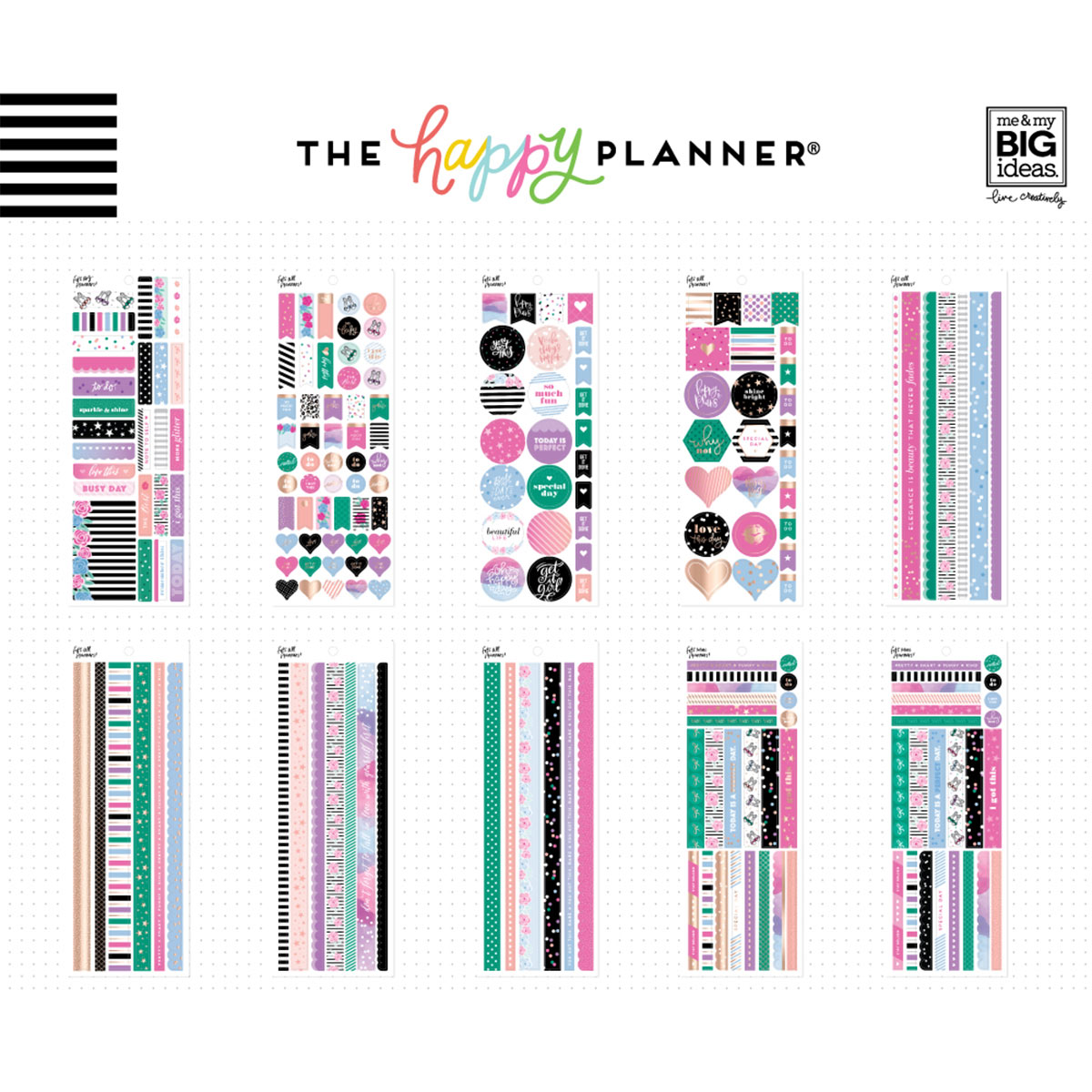 Me & My Big Ideas The Happy Planner Washi Sticker Books - YOU Choose!