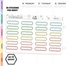 Scallop Stitched Quarter Box Planner Stickers