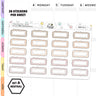 Scallop Quarter Box Planner Stickers