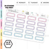 Scallop Quarter Box Planner Stickers