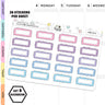 Scallop Quarter Box Planner Stickers