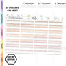 Stitched Quarter Box Planner Stickers