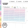 Stitched Scallop Quarter Box Planner Stickers