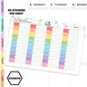 Quarter Box Flag Planner Stickers