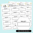 Project Script Box Planner Stickers
