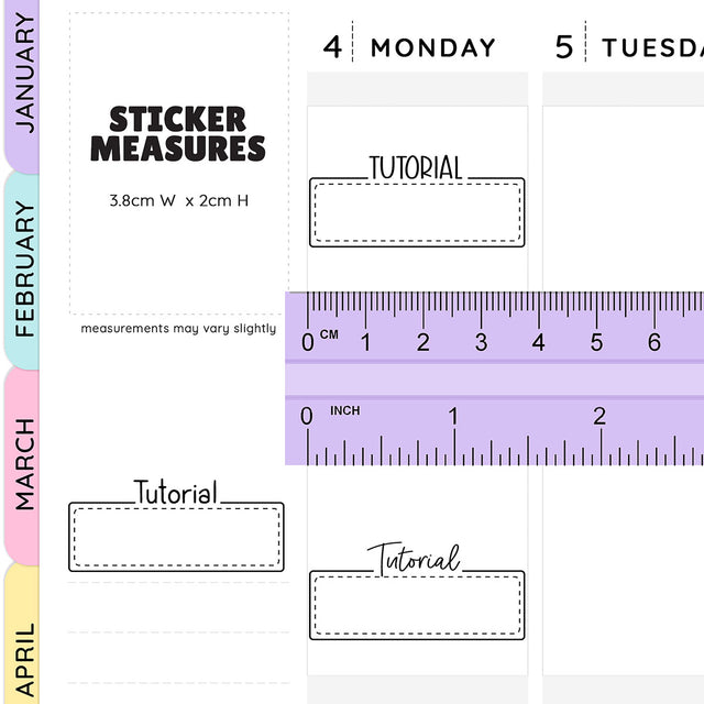 Tutorial Script Box Planner Stickers