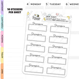 Discussion Script Box Planner Stickers