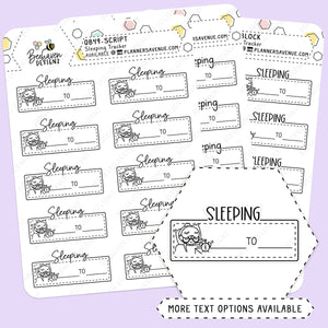 Sleep Tracker Planner Stickers