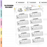 Vitamin Tracker Planner Stickers