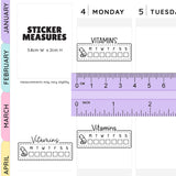 Vitamin Tracker Planner Stickers