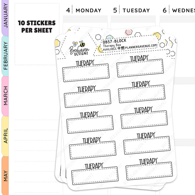 Therapy Script Box Planner Stickers