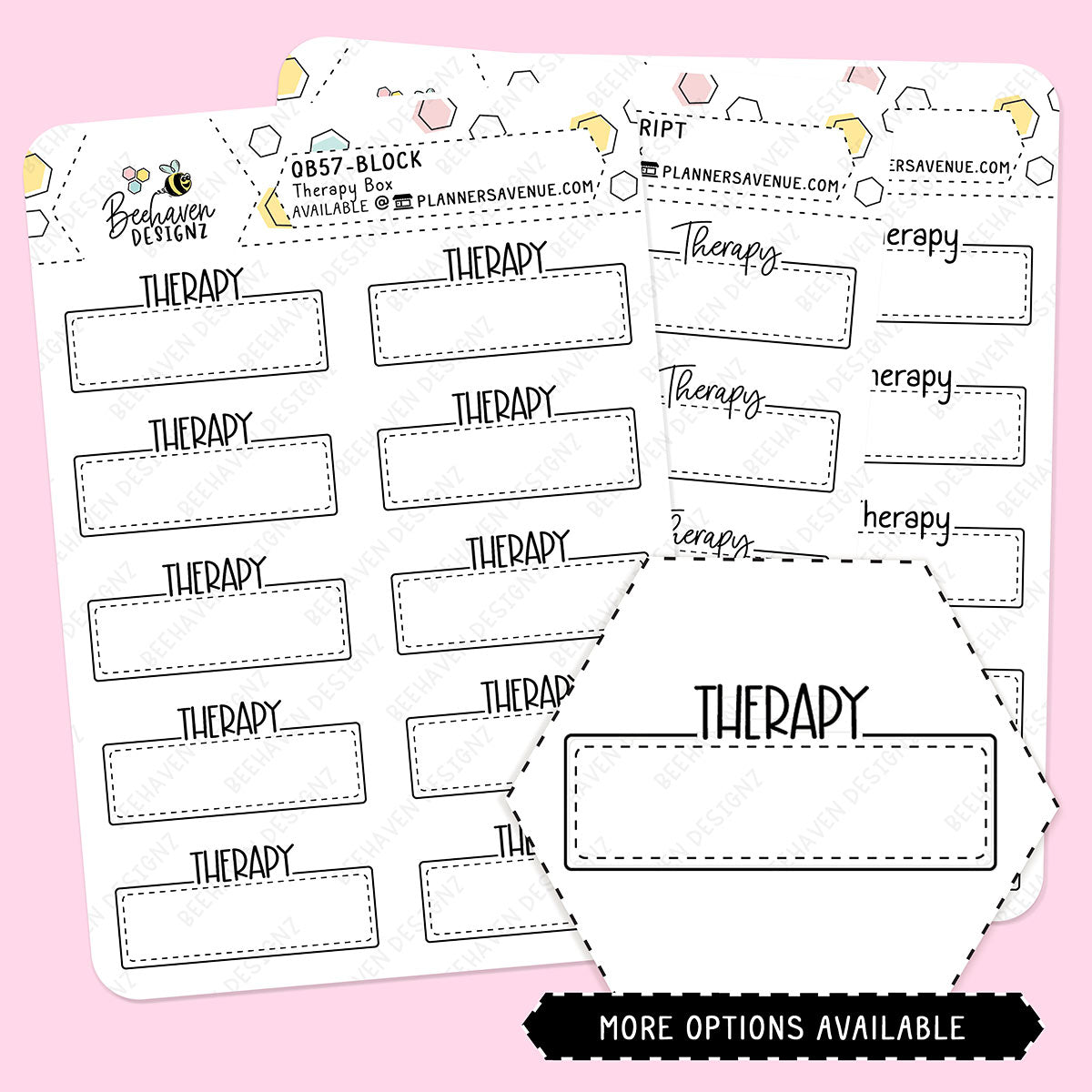 Therapy Script Box Planner Stickers