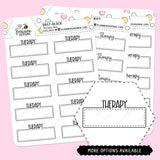 Therapy Script Box Planner Stickers