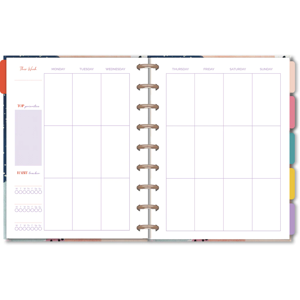 Rongrong Deluxe I Can and I Will Planner - 12-Months Undated Metal Discs