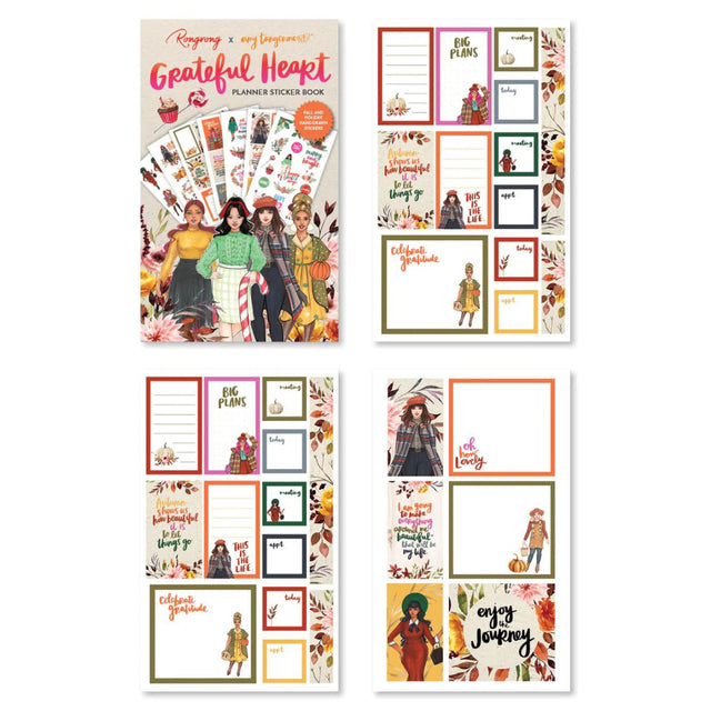 Rongrong Grateful Heart Sticker Book collab Amy Tangerine