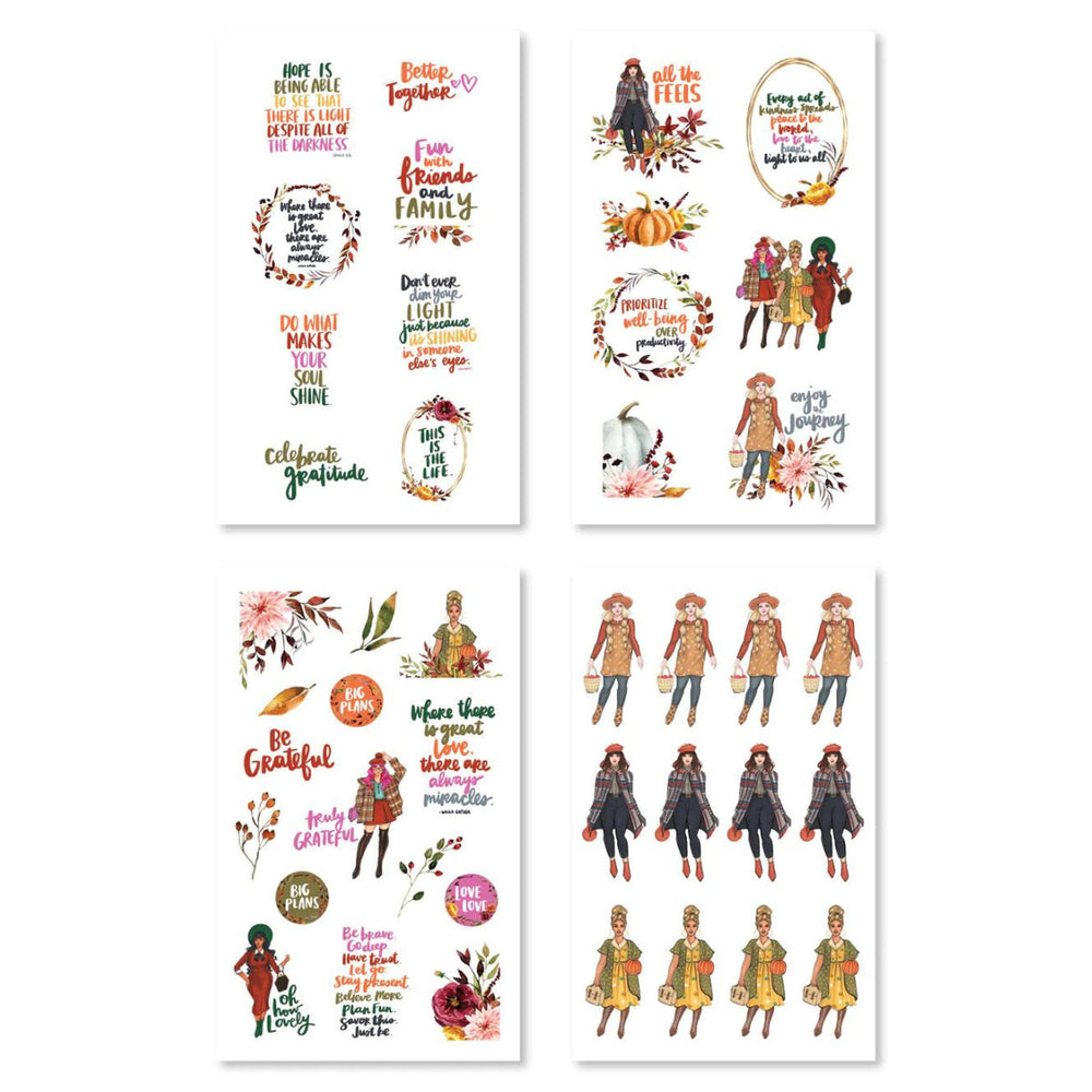 Rongrong Grateful Heart Sticker Book collab Amy Tangerine