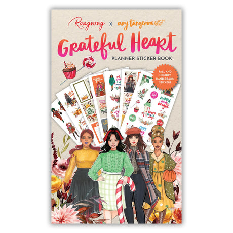 Rongrong Grateful Heart Sticker Book collab Amy Tangerine