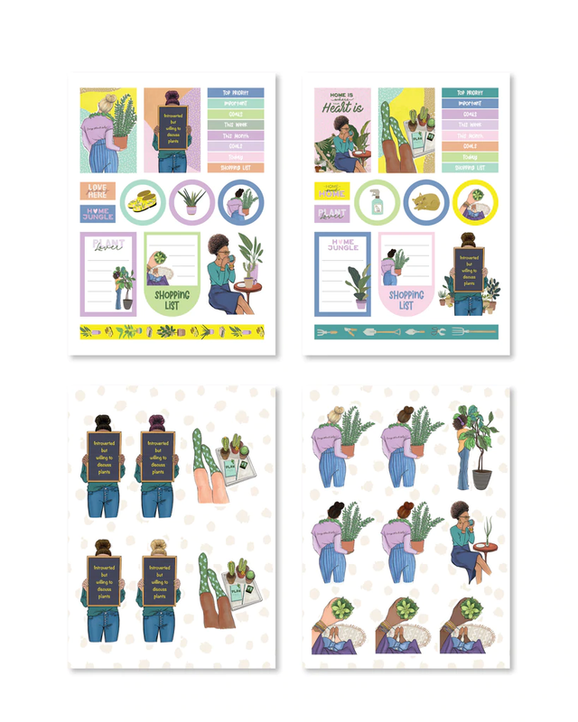 Rongrong Plant Lady Sticker Pack